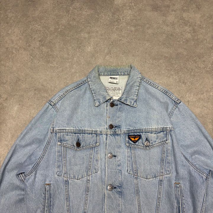 Vintage Avirex Blue Denim Jacket (M)