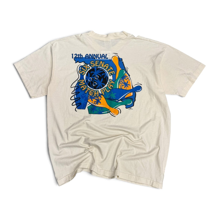 Vintage Six Seneta Match Play Graphic T shirt White (XL)