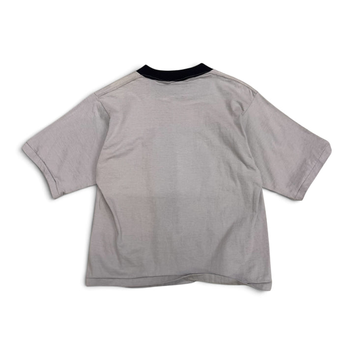 1980's Vintage L.A. Raiders Grey Ringer T-Shirt (M)