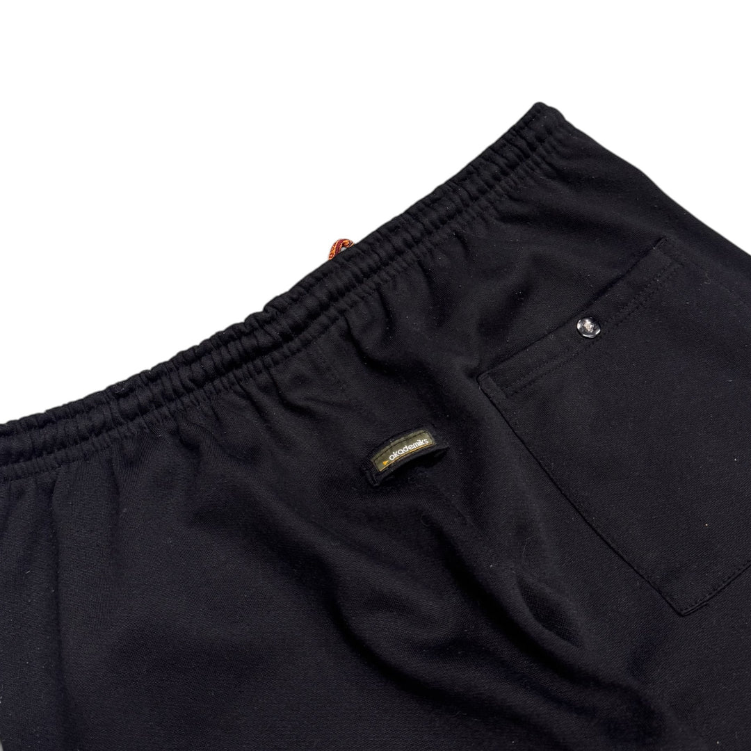 Vintage Akademiks Jeanius Black Embroidered Tracksuit Bottoms (L)