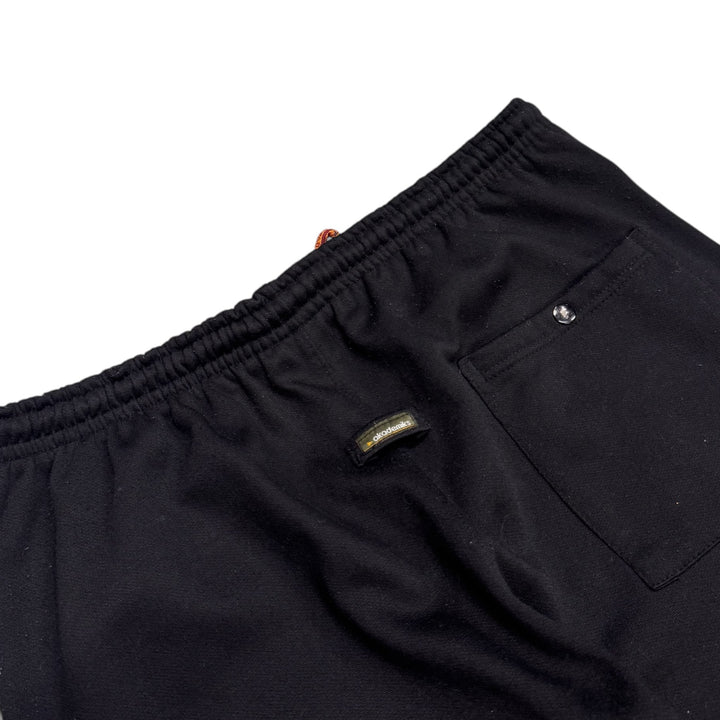 Vintage Akademiks Jeanius Black Embroidered Tracksuit Bottoms (L)