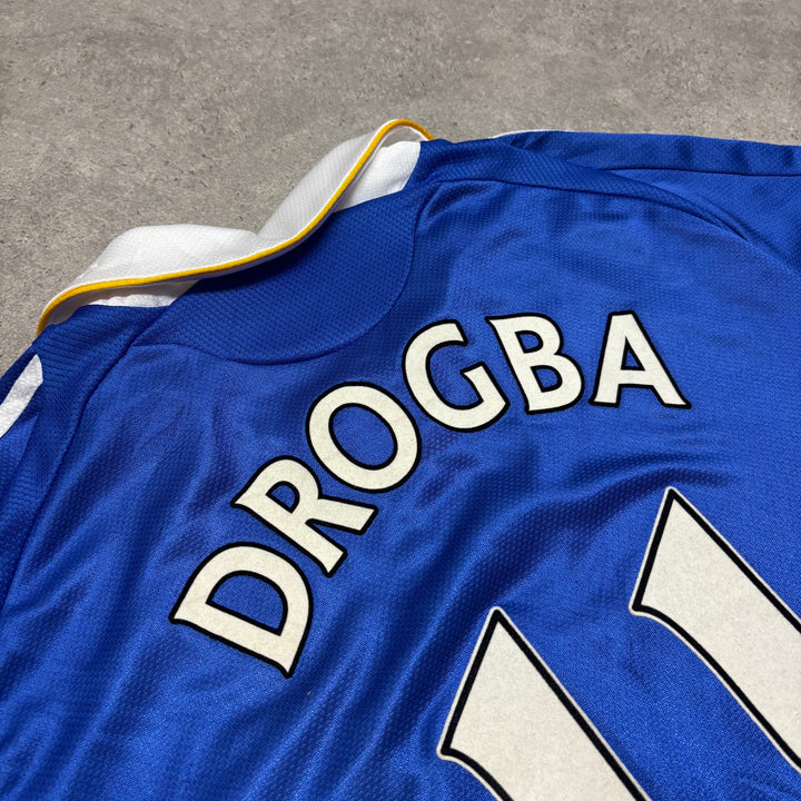 2008/09 Chelsea Adidas Home Football Shirt Drogba 11 (M)