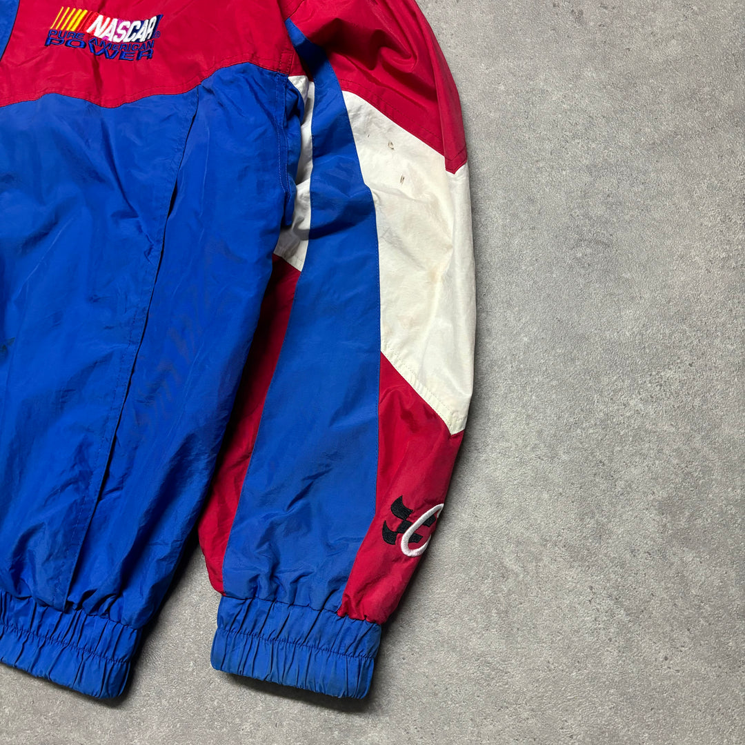 Vintage NASCAR Blue and Red lightweight Jacket (XL)