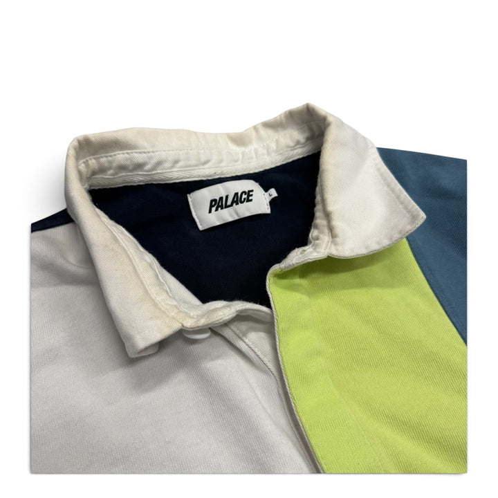 Palace Patchwork Rugby Shirt Navy White (L)