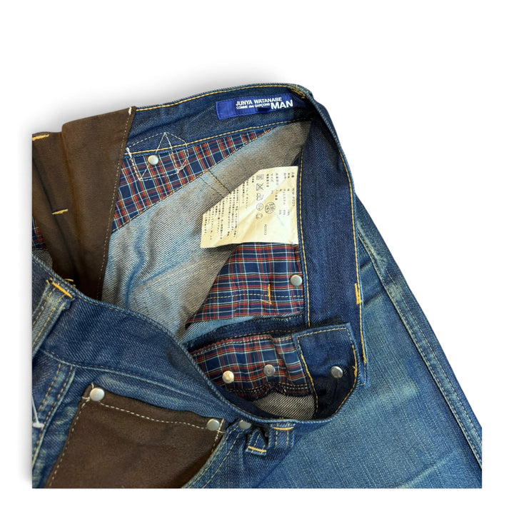 Vintage Junya Watanabe Comme Des Garcons Blue Denim Trousers (XS)