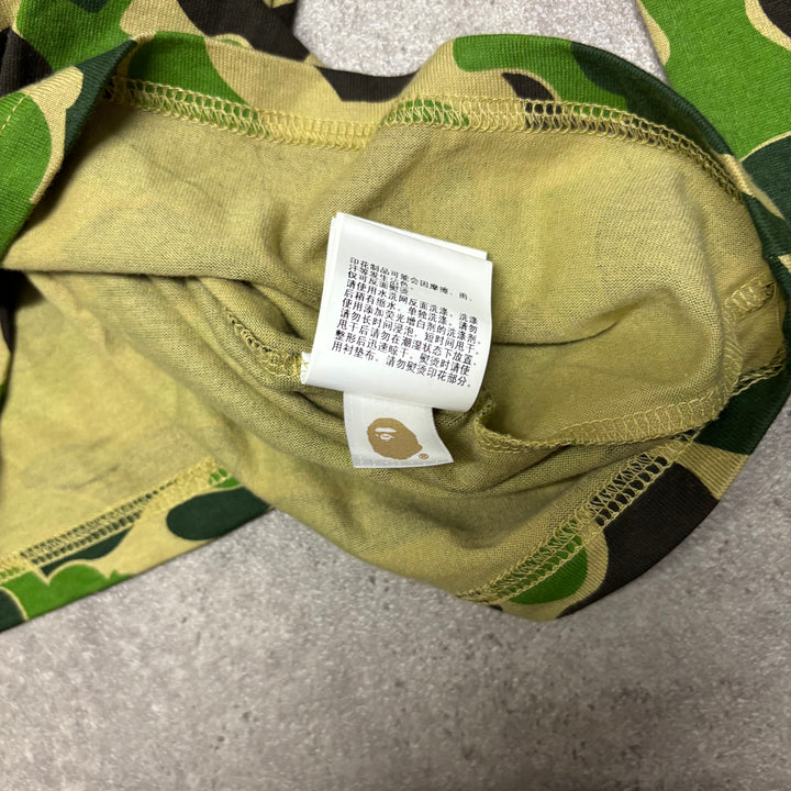 Vintage Bathing Ape Green Camo Long Sleeve T-Shirt (S)