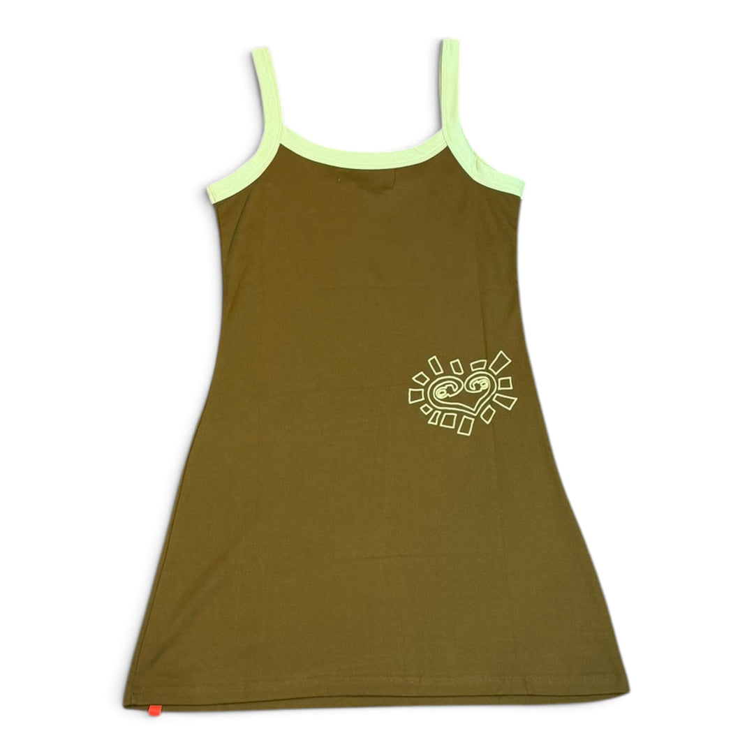 Always Do What You Should Do Brown & Green Dress (M)