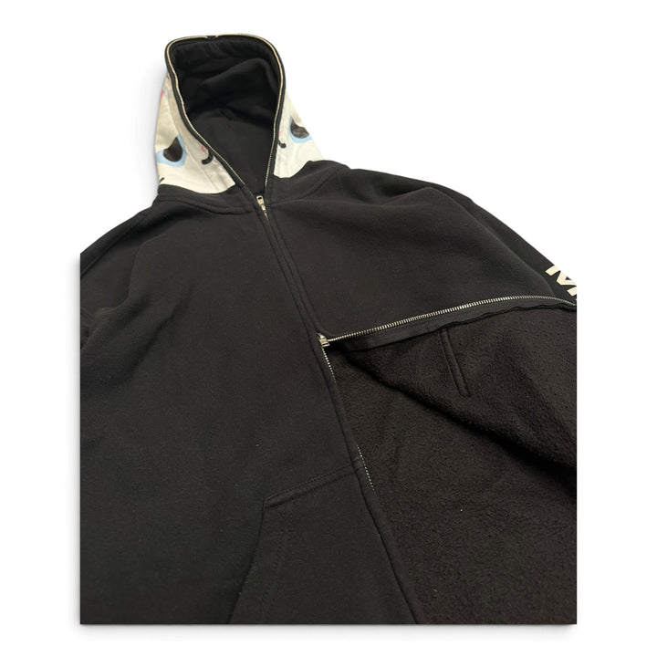 Market Kitten Black Full Zip Hoodie (M)
