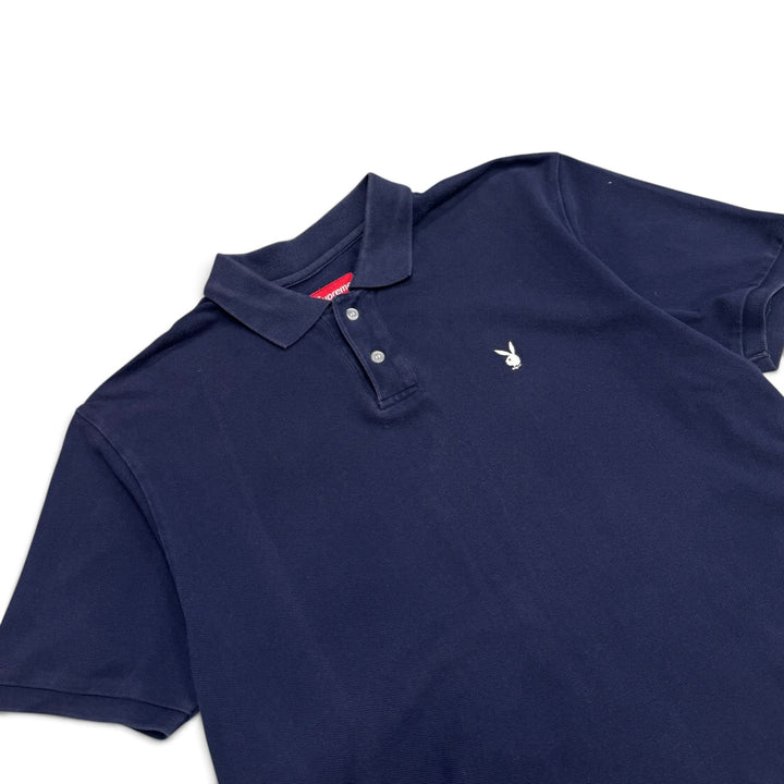 Supreme Navy Playboy Polo Shirt (L)