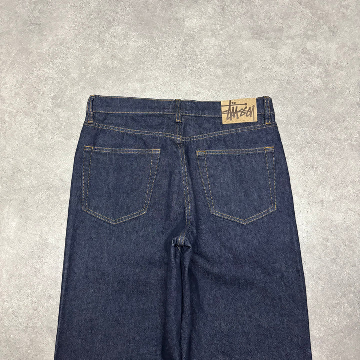 Stussy Dark Blue Relaxed Fit Denim Jeans (30x32)