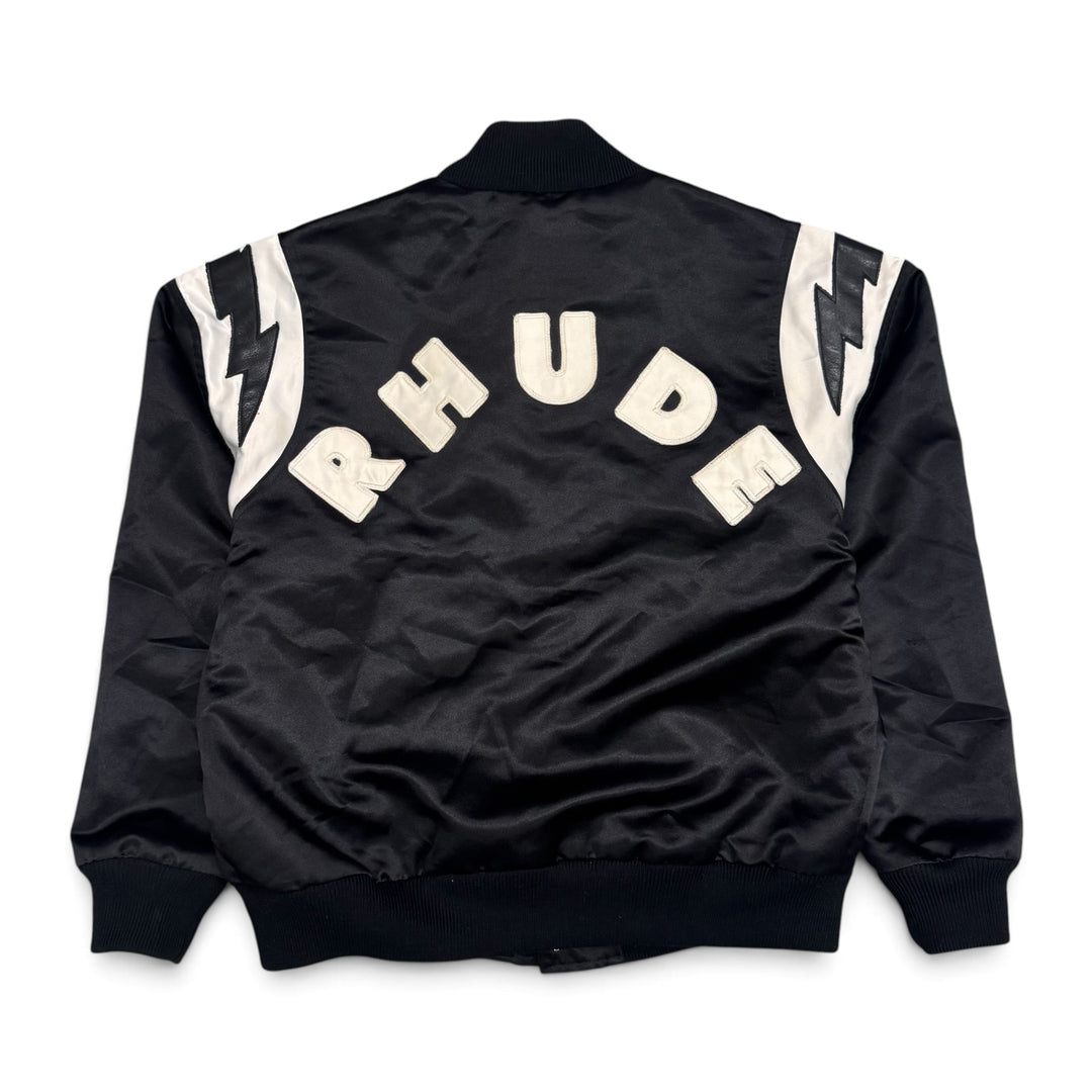 Rhude Lightning Varsity Jacket Black (S)
