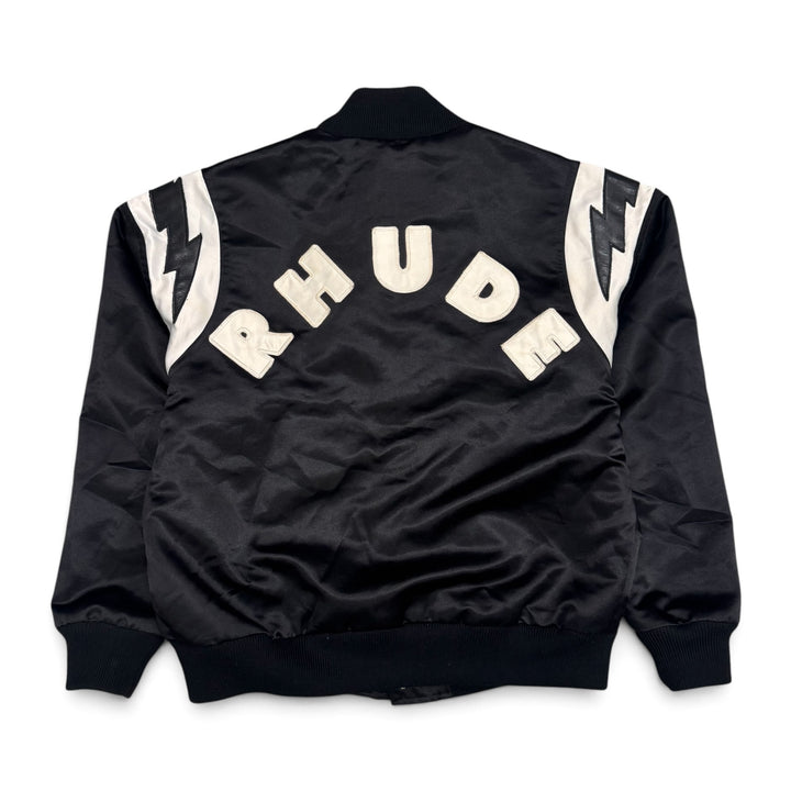 Rhude Lightning Varsity Jacket Black (S)