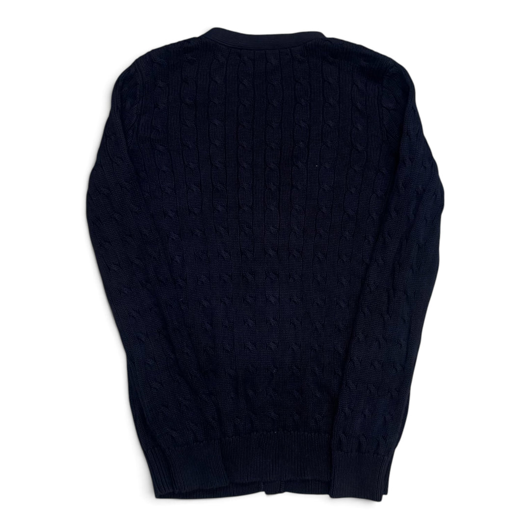 Vintage Polo Ralph Lauren Navy Cable Knitted Cardigan (M)