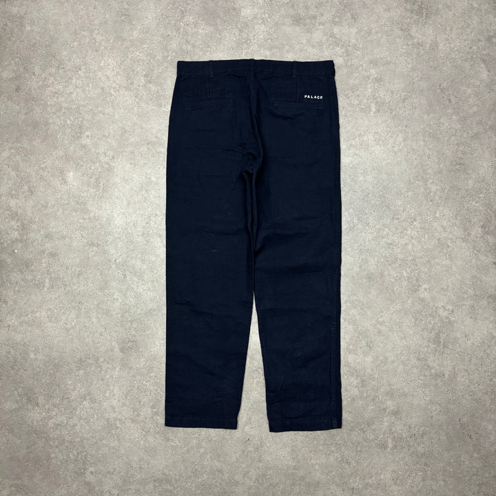 Palace Navy Canvas Material Full Set Jacket & Trousers (XL)