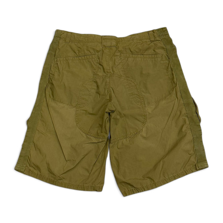 00's Vintage Nike Green Technical Cargo Shorts (M)