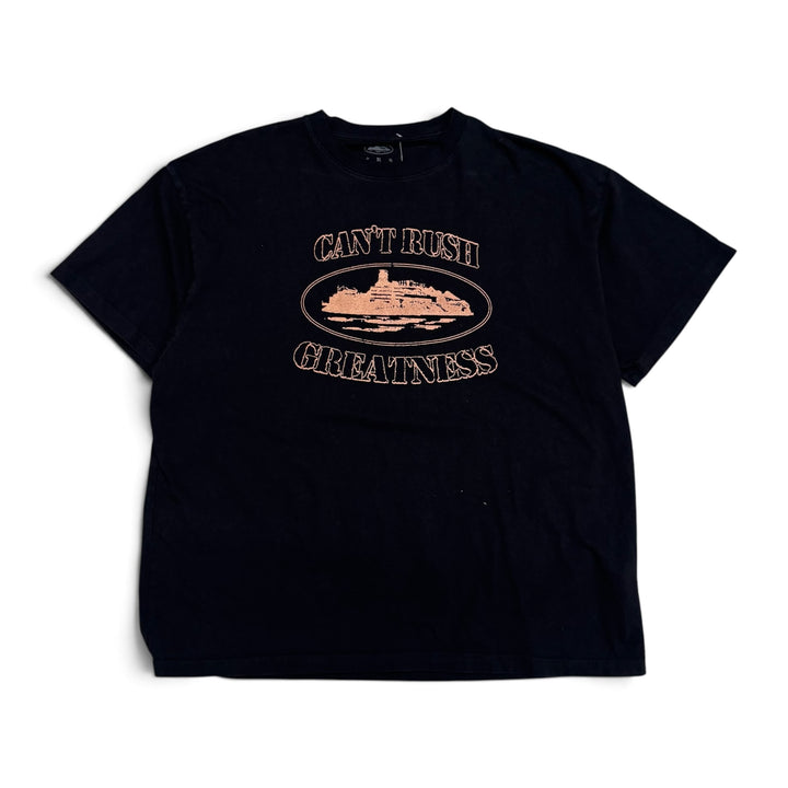 Corteiz Black 'Can't Rush Greatness' Graphic T-Shirt (XL)