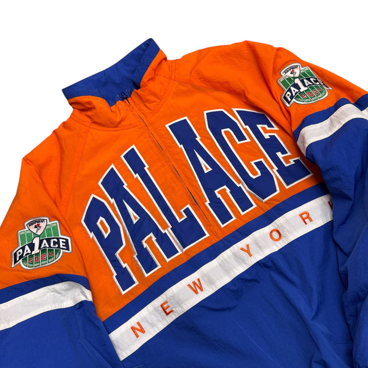 Palace Orange & Blue Breakout Half Zip Bomber Jacket (L)