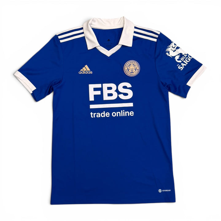 2022-2023 Leicester Home Football Shirt Blue (S)