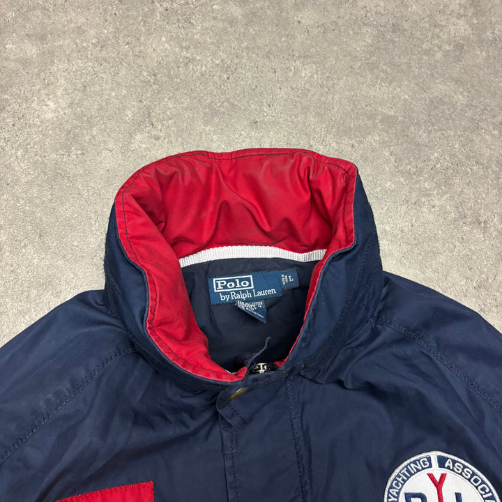 Vintage Polo Ralph Lauren Yellow & Green Yacht Club Sailing Jacket (L)