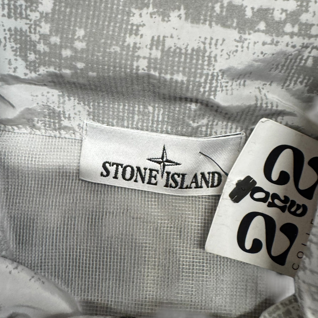 Stone Island Dissolving Grid Camo Mesh Jacket Grey (S)