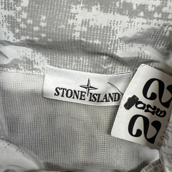 Stone Island Dissolving Grid Camo Mesh Jacket Grey (S)