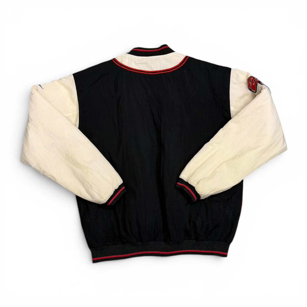 Vintage Nike Jordan Red & Off White Bomber Varsity Jacket (XL)