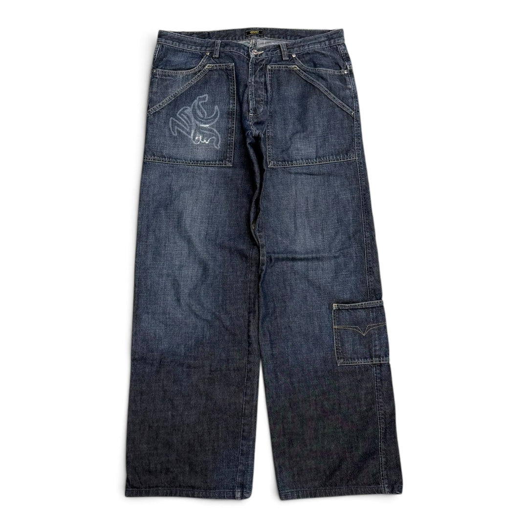 Vintage Versace Baggy Jeans Blue (38)