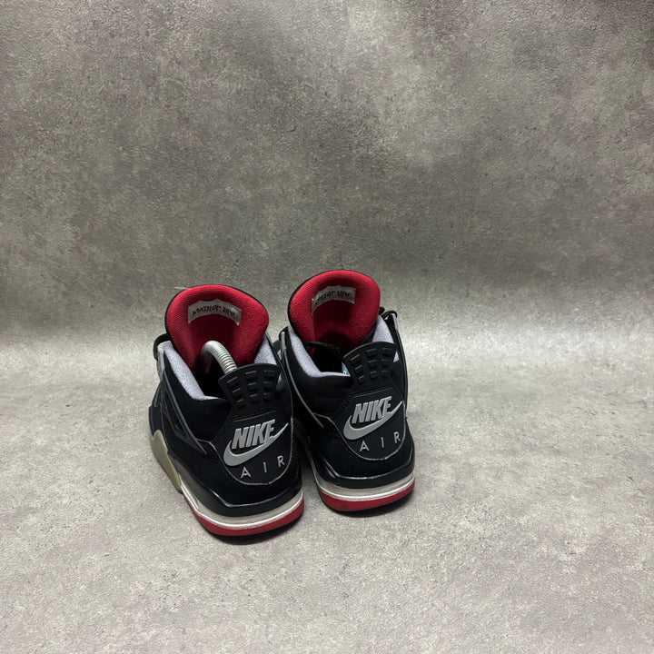 2019 Air jordan 4 Retro Black/Fire Red/Cement Grey (UK5)