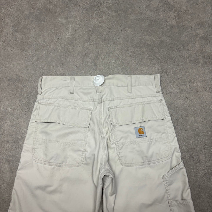 Vintage Carhartt Cream Shorts (34)