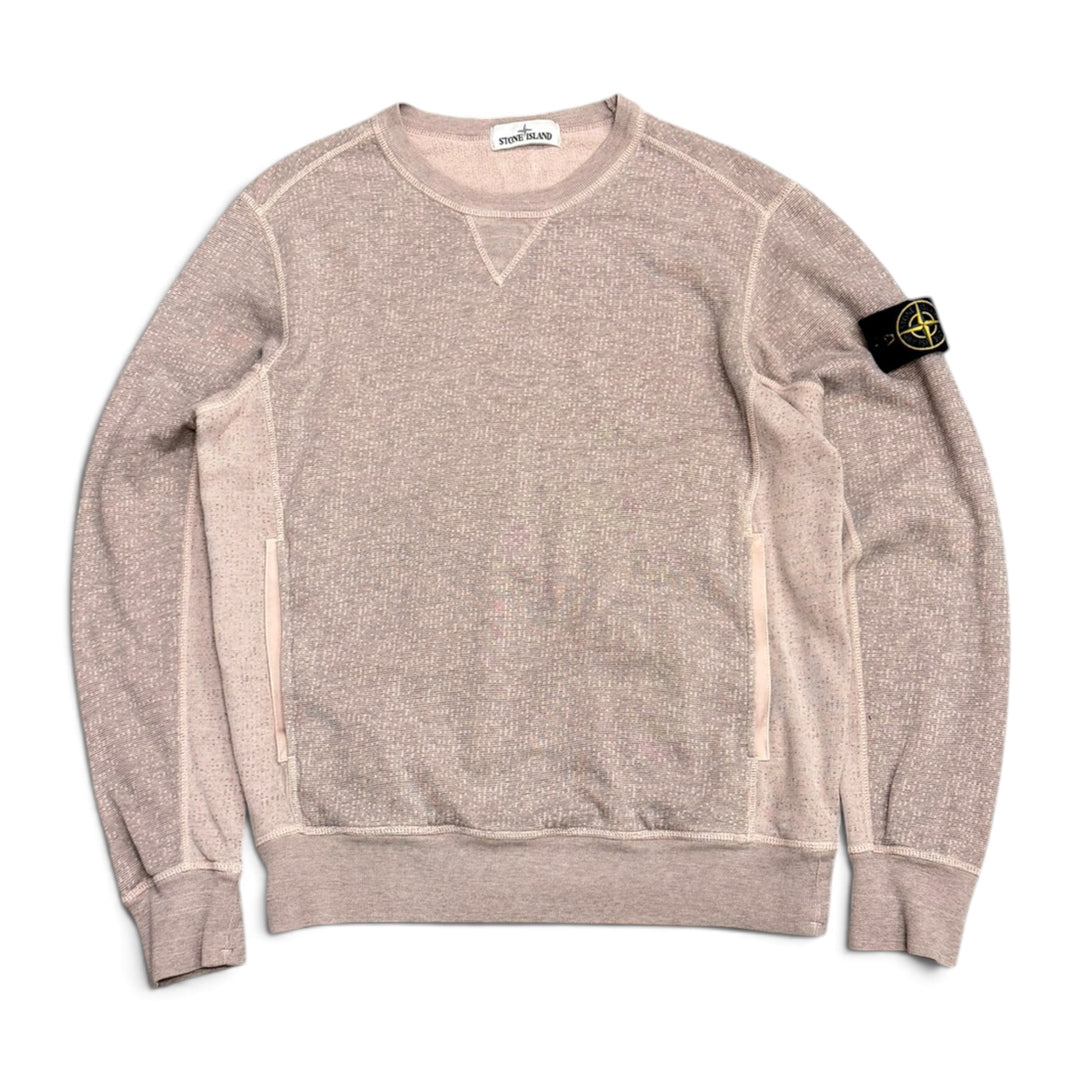 Stone Island Crew Neck Knitted Sweatshirt Grey (M)