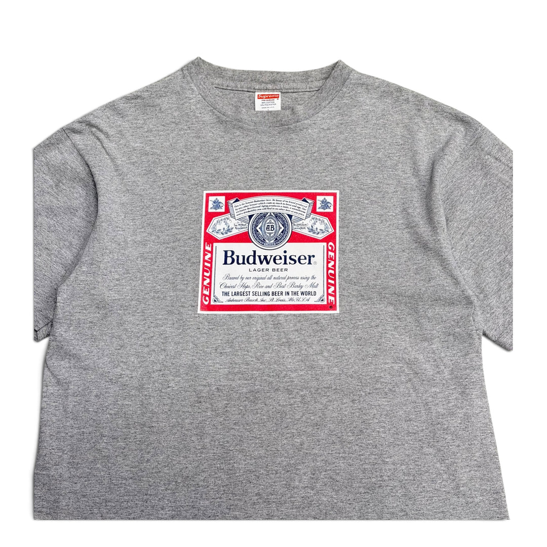 Rare Supreme X Budweiser T shirt Grey (L)