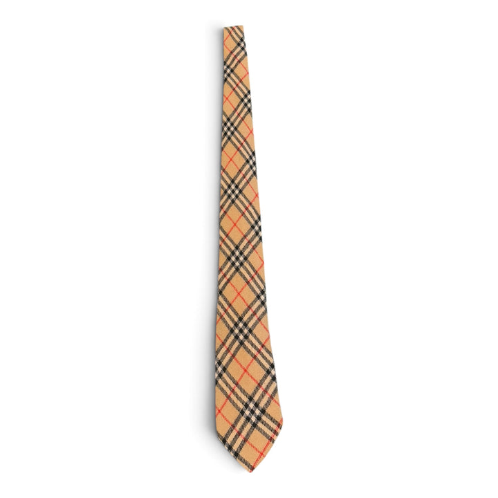 Vintage Burberry Wool Novacheck Tie