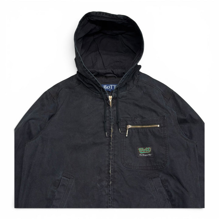 Bott Black Heavy Canvas Hooded Jacket (L)