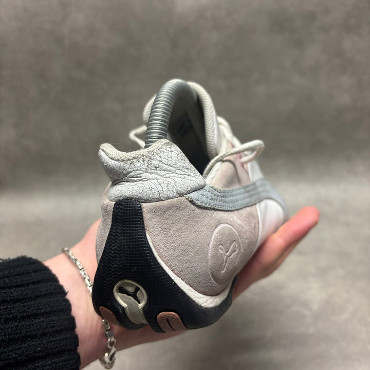 Vintage Puma Women's White, Silver & Pink Trainers (UK6.5)