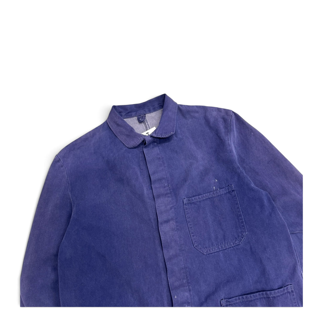Vintage Distressed Faded (M)Blue French Chore Jacket