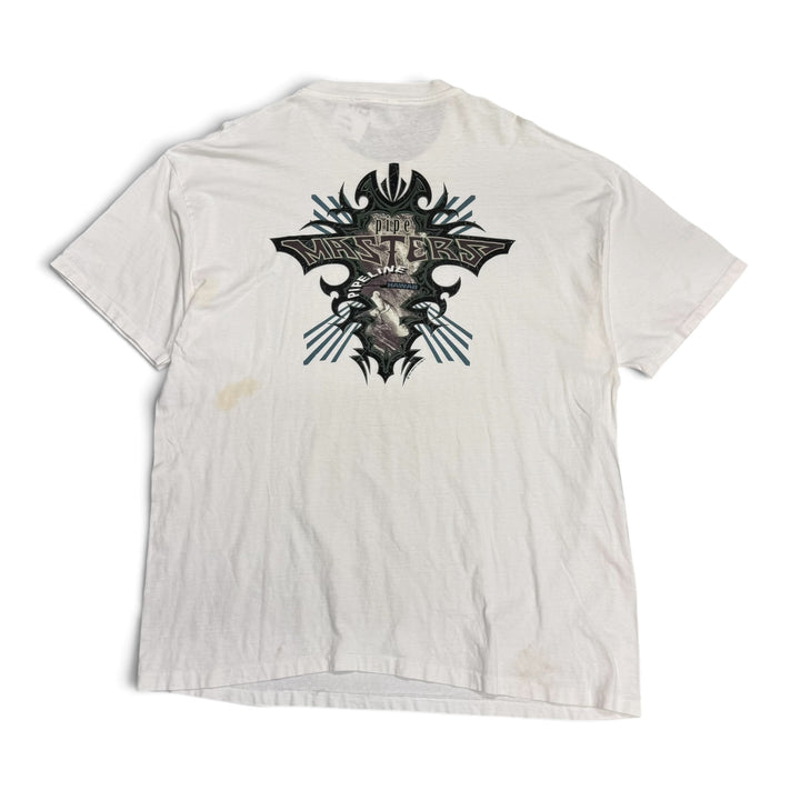 Vintage Pipe Masters Hawaii Graphic T shirt White (XL)