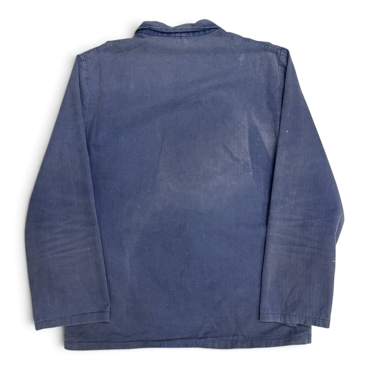Vintage Distressed Faded Blue French Chore Jacket (M)