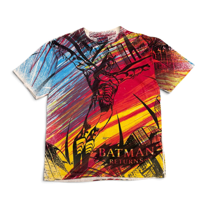 Vintage Batman All Over Multicoloured Graphic T-Shirt (L)