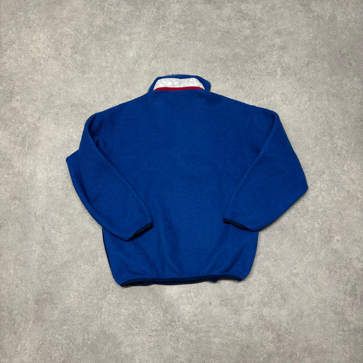 90's Vintage Patagonia Synchilla Blue Snap-T Fleece (M)
