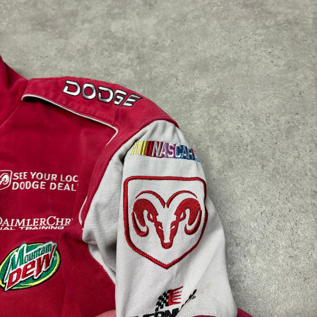 Vintage Dodge Red Nascar Racing Jacket (XXL)