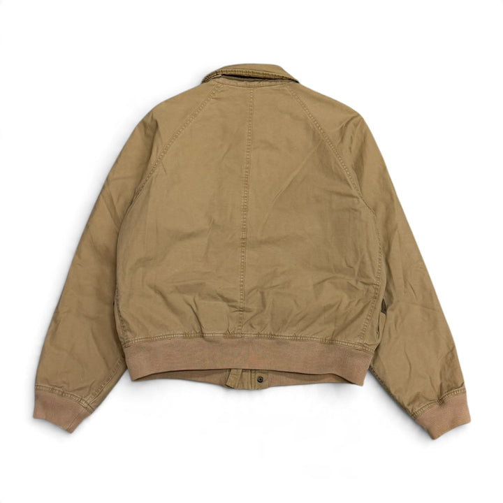 Rare Vintage Polo Ralph Lauren Beige Utility Bomber Jacket (M)