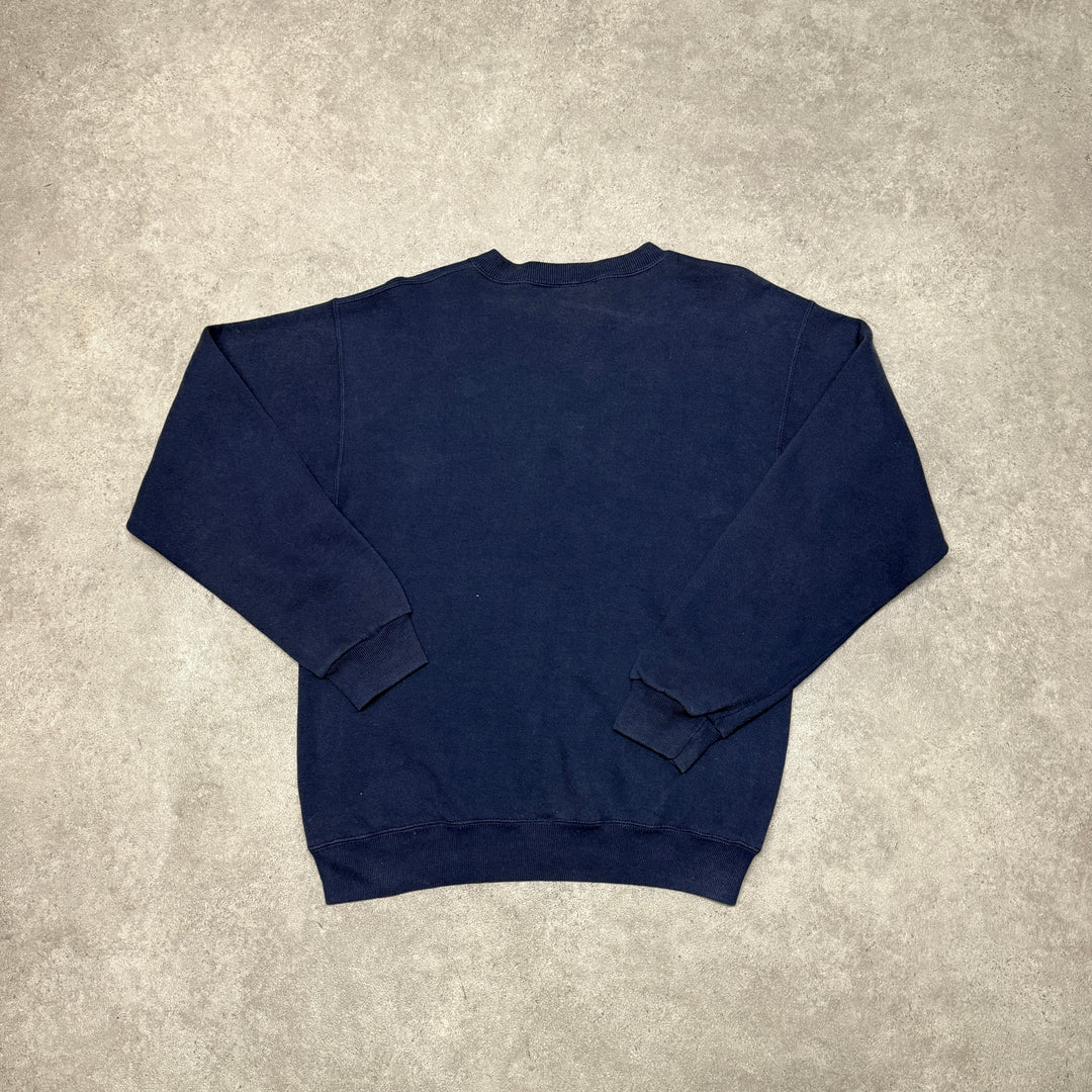 Vintage Nutmeg Tag American Football Navy Sweatshirt (M)