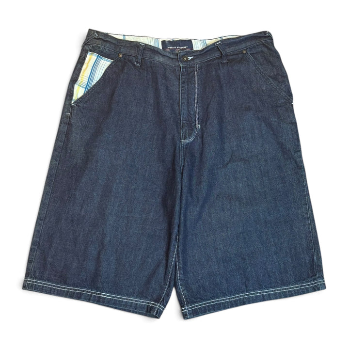 Vintage Phat Farm Dark Blue Baggy Denim Shorts (40)