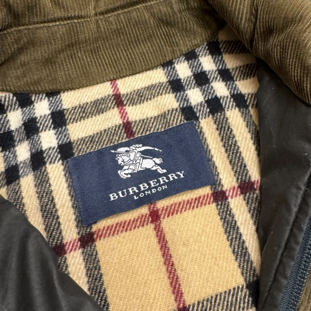 Vintage Burberrys Waxed Jacket Dark Brown (XXS)