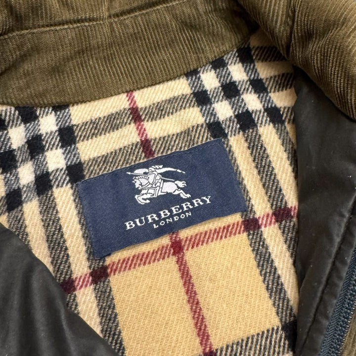 Vintage Burberrys Waxed Jacket Dark Brown (XXS)