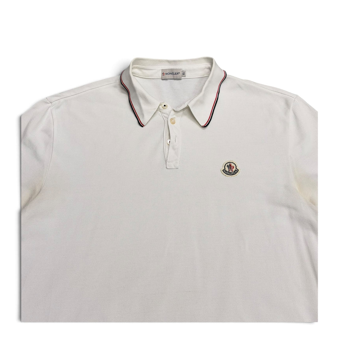 Vintage Moncler Polo T Shirt White (XL)