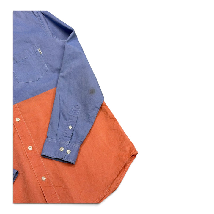 Supreme Pastel Blue & Coral Pink Two Tone Shirt (L)