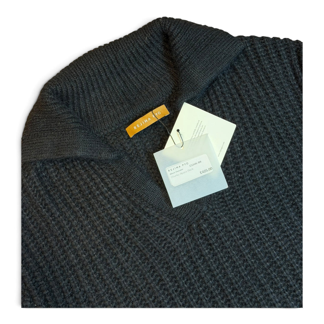 Vintage Rejina Pyo Black Knitted Sweater (S)
