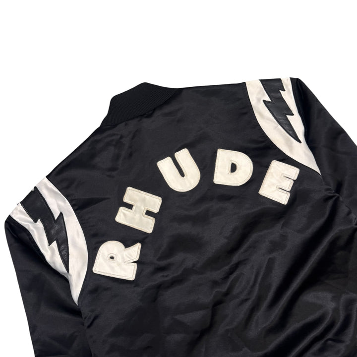 Rhude Lightning Varsity Jacket Black (S)