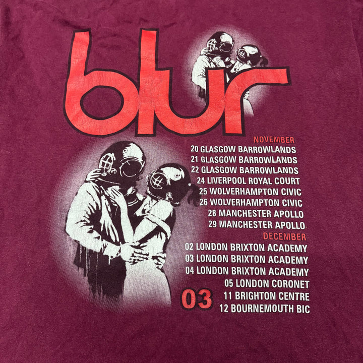 Vintage Blur Burgundy T-Shirt (XL)